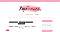 Desktop Screenshot of frugalsimplicity.com