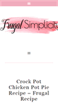 Mobile Screenshot of frugalsimplicity.com